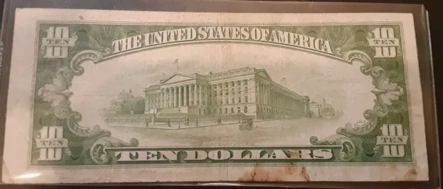 1934 C $10 Silver Certificate - Blue Seal