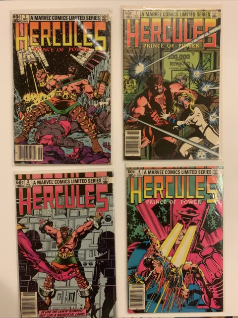HERCULES #1-4 Vol. 1 Complete Set Limited Series 4 Issues 1982 High Grade MCU