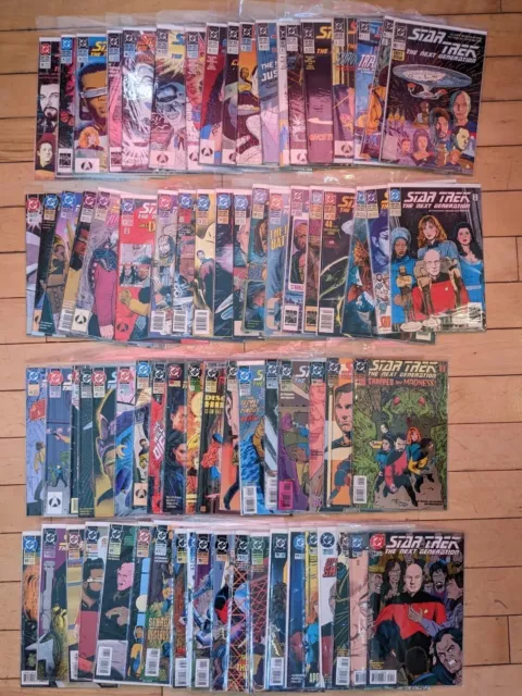 75 book lot Star Trek The Next Generation #1-3, 5-7, 9-33, 35-47, 49-54,56-80