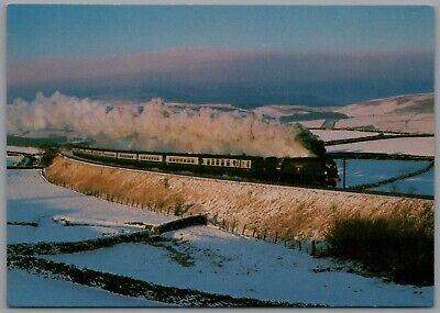 K&WV Railway West Country class Pacific 34092 Steam Railway Locomotive Postcard