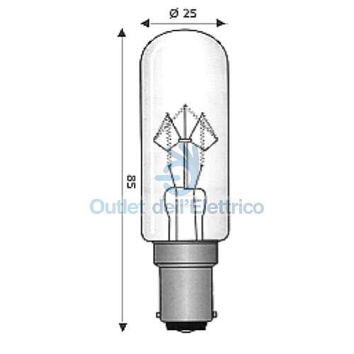 Wimex Lampe BA15D 25X85 24V 25.0W 4101890