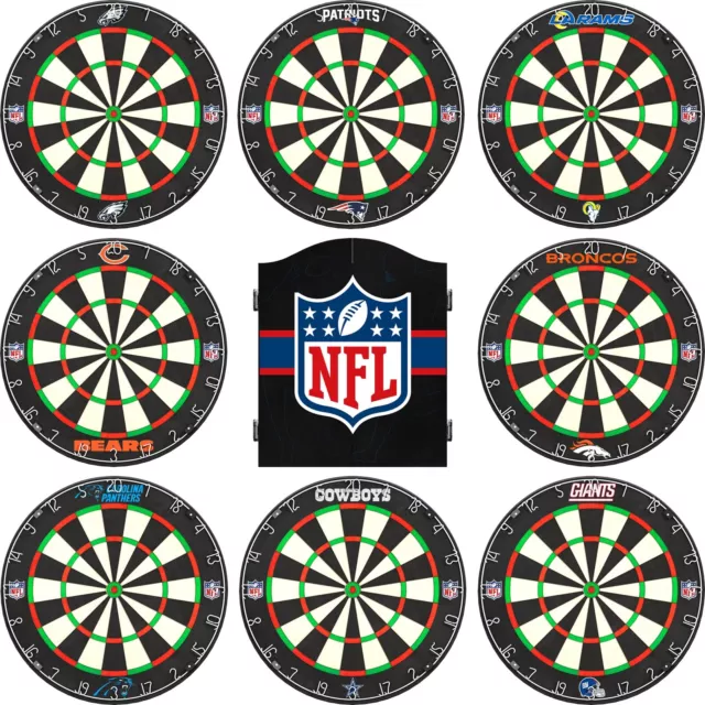 NFL Officially Licensed Dartboard American Football Dart Board - Choose Team