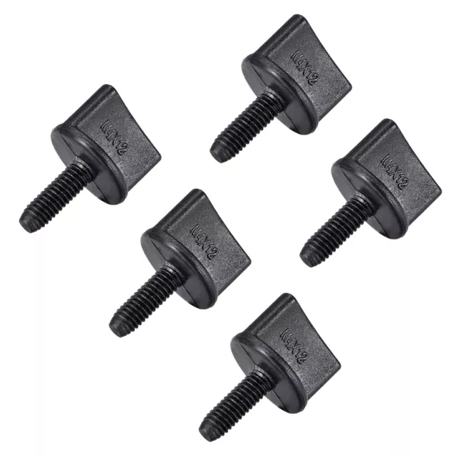 Tornillos de nailon de rosca métrica Pernos, Tornillos de pulgar, 5uds M4x12mm