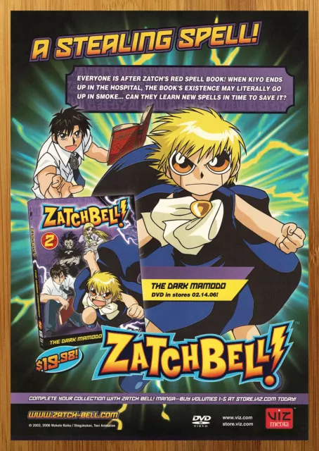 Zatch Bell - Vol. 2: The Dark Mamodo (DVD, 2006) for sale online