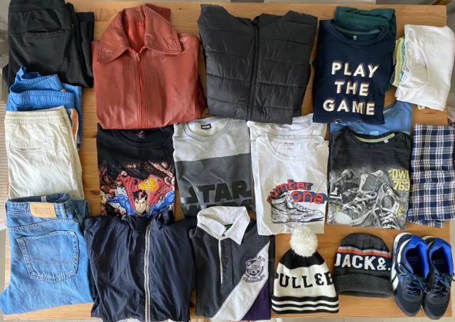 Gros lot 20 vêtement garçon taille 13/14 ans Jack&Jones, Zara, Reebok, Beneton