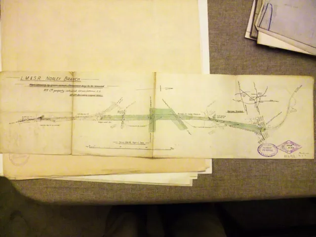 LMS Railway Norley Colliery Branch Wigan track removal map plan
