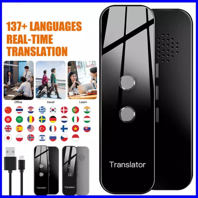 137 Languages Translator Two Way Instant Voice Photo Travel Translation Device