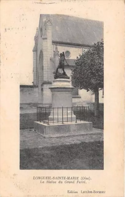 Cpa 60 Longil Saint Marie The Statue Of The Great Iron