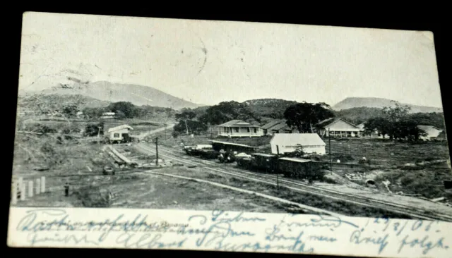 53865 Ak Corozal An American Suburb Of Panama 1910Blick Over Houses Wooden Cabin