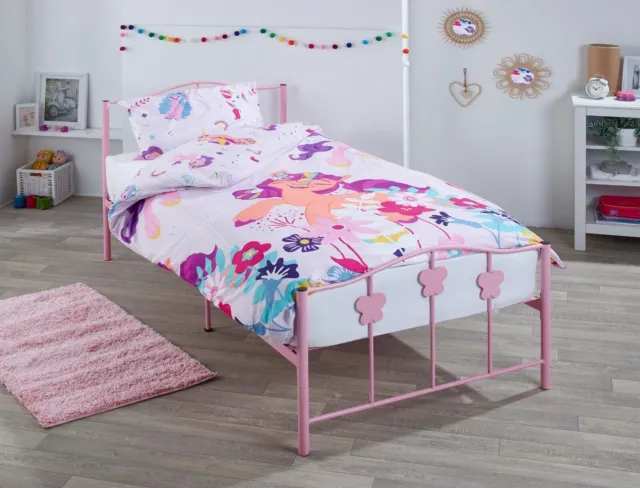 Official My Little Pony Girls kids Single Bed Set with Soft Mattress +Bedding