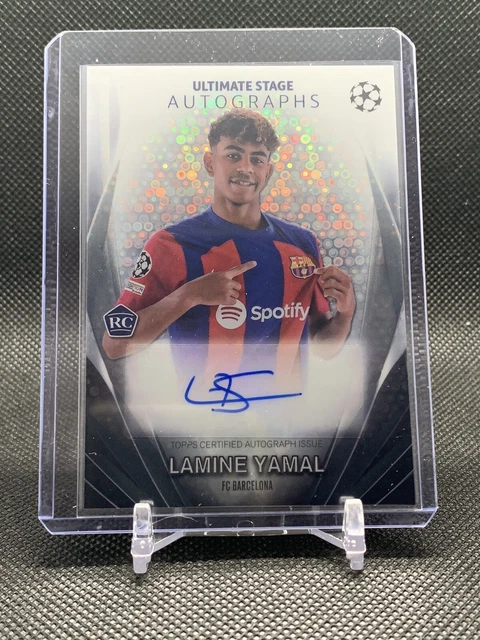 LAMINE YAMAL RC Ultimate Stage Auto 2023/24 Topps competizioni UEFA per