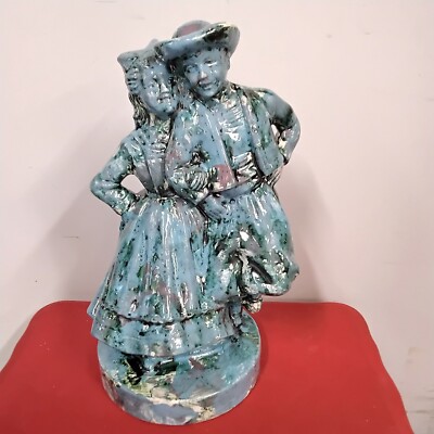 Bretonne Faience De Desvres Hauteur 23cm Diamètre 10 cm Déco 