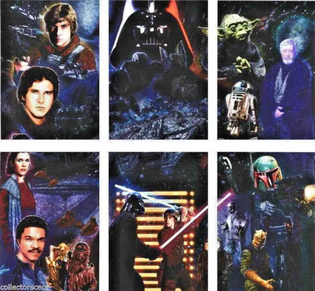 Star Wars - Galaxy Series 5 - Complete 6 Chase Foil Card Set - Topps 2010 - NM