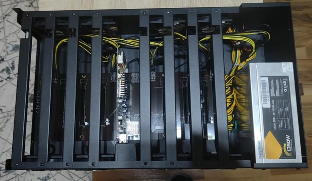 GPU MINING RIG Motherboard CPPU Support Linux For 8xGpu 160Mhz Mining ...