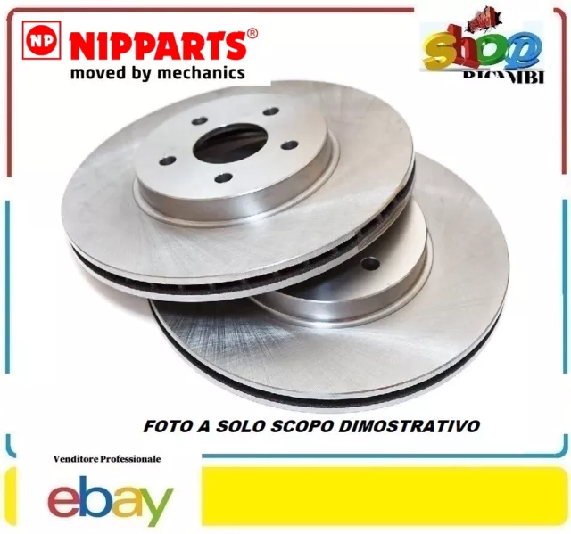 Nipparts J3315022 Coppia Dischi Freno Per Mitsubishi Pajero Pinin I (H6-W,H7-W)