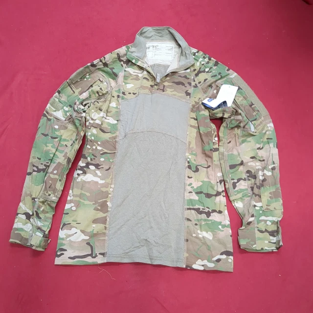 NWT US Army Medium 1/4 Quarter Zip Type 2 Combat OCP Multicam FRAC Top Shirt (CS