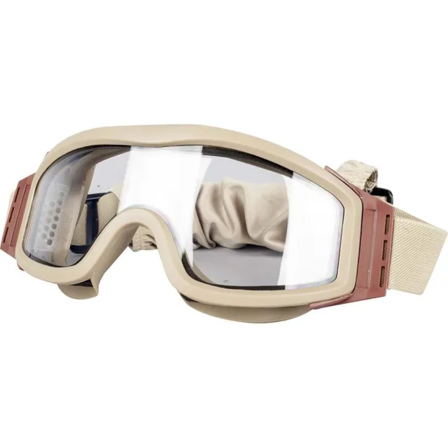 Valken Airsoft Tango Thermal Clear Lens V-TAC Protective Goggle - Tan