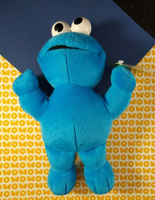 SESAME STREET COOKIE Monster Blue 11 Plush Stuffed Toy 2001 Fisher 