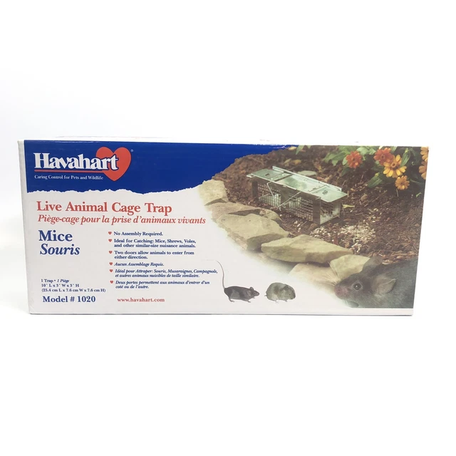 Havahart 1020 Live Catch Galvanized Steel 2-Door Cage Trap for Mice