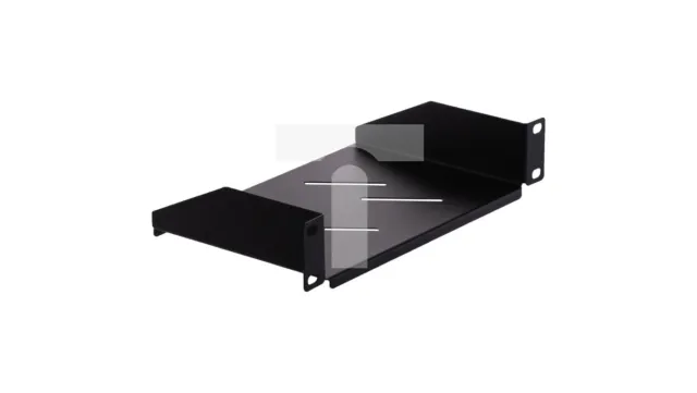 Fixed shelf for RACK cabinet 10 inches 1U 150mm black NEKU /T2UK