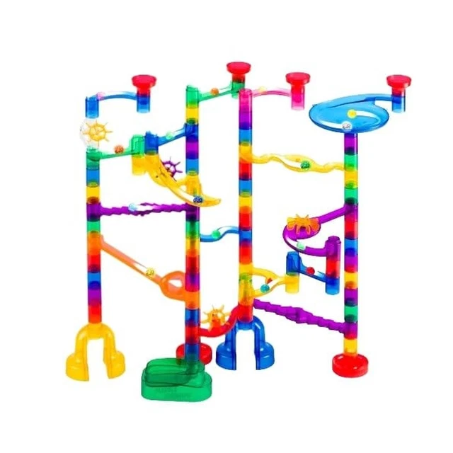 MARBLE GENIUS MARBLE Glow Run Race Track Set Glow in The Dark (115 pcs