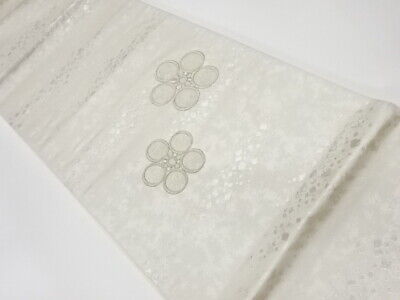 5730213: Japanese Kimono / Vintage Fukuro Obi / Embroidery / Plum Blossoms