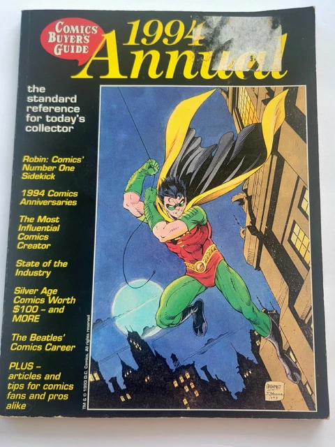 1994 Comics Buyers Annual Guide for Collectors Most Valuable Silver Age to 1994