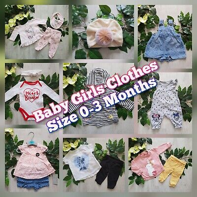 PART#3 Baby Girls Clothes Make Build Your Own Bundle Job Lot Size 0-3 Months Set