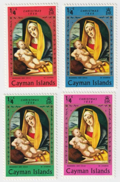1969 Cayman Islands - Christmas, Paintings - 4 Stamps from Set