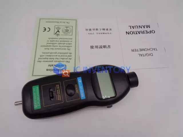 DT2236B 2 in1 Digital Laser Photo Contact Tachometer RPM Surface Speed 3