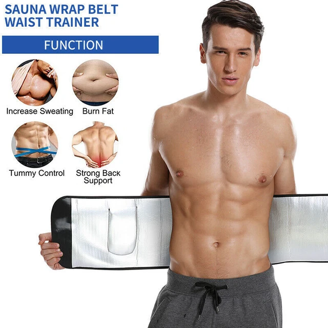 Men Tummy Tuck Belt Body Shaper Seamless Trimmer Control Slimming Waist Trainer