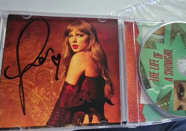 TAYLOR SWIFT The Life of a Showgirl Signed CD COA Hologram