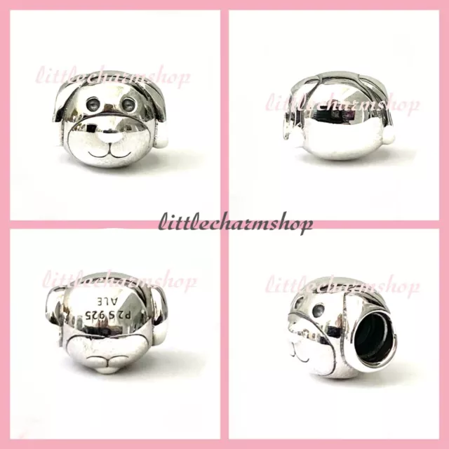 NEW Authentic Genuine PANDORA Sterling Silver Cute Dog Charm - 791707 RETIRED 2