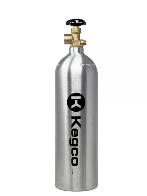 NEW Kegco 22 Cu. Ft. Nitrogen Air Tank - High Pressure Aluminum Gas Cylinder