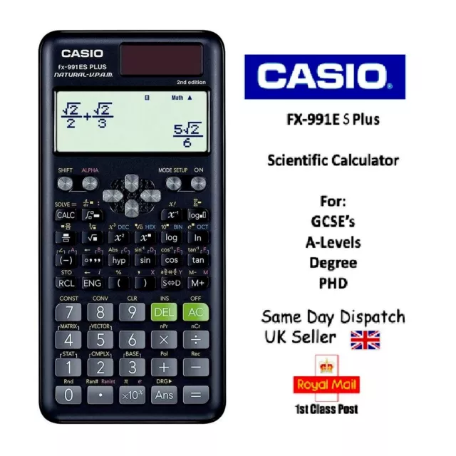 Casio FX-991ES Plus Scientific Calculator Fx 991 Es+FX991ES brand new CE seal UK