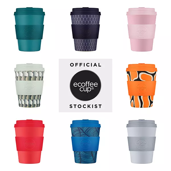 12oz 350ml Ecoffee Cup Reusable Eco Friendly Plant Based Coffee Cup