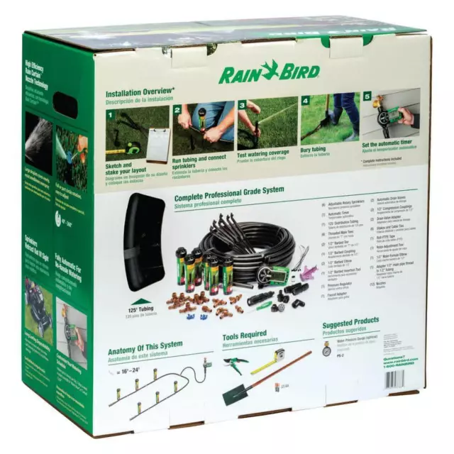Automatic Underground Yard Lawn Sprinkler System Kit Easy Installation 2
