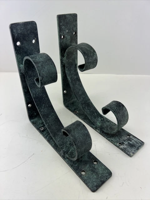 Pair Wrought-Iron Scroll Shelf Bracket From Disney Vacation Villas Made - Canada