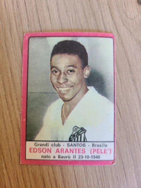 Figurine Panini Pelé 1967/68 - Santos, édition Limitée - Occasion Avec Légère Abrasion