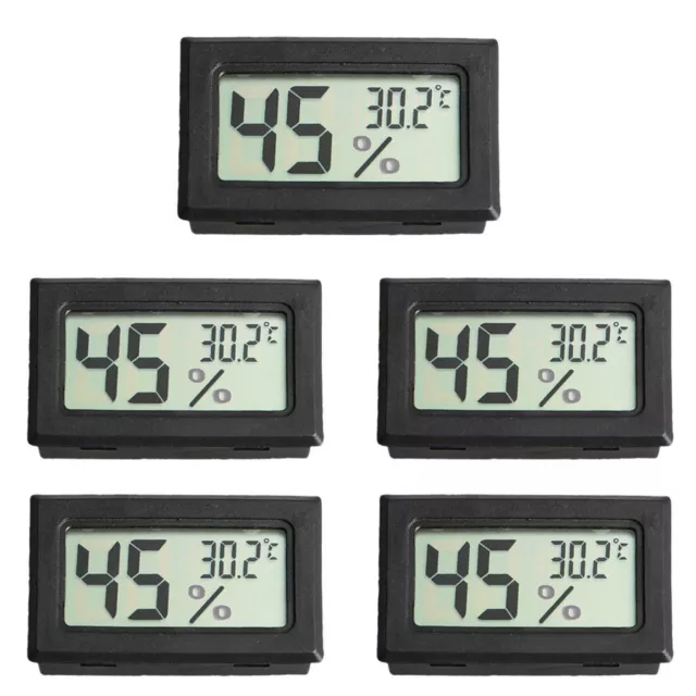 5PCS Digital LCD Temperature Humidity Meter indorr Thermometer Hygrometer Set