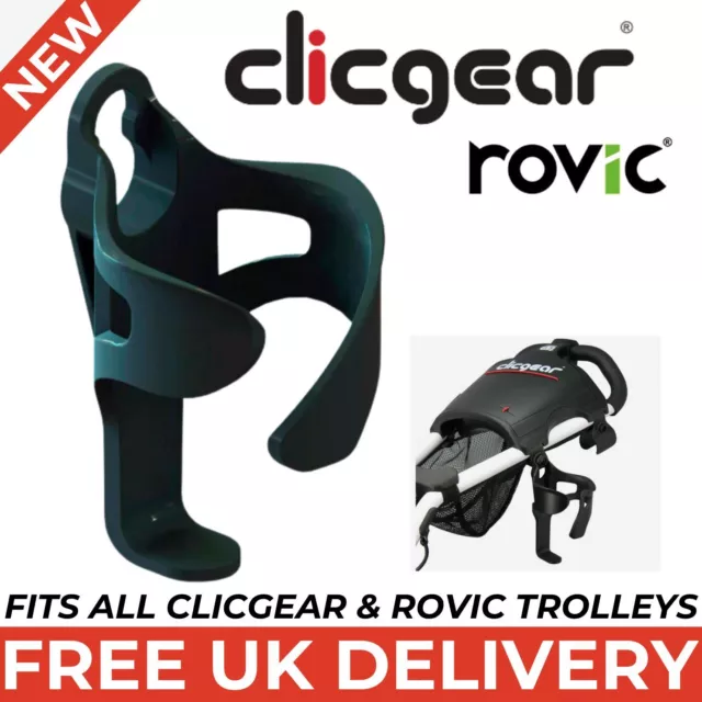 Clicgear Drinks Bottle Cup Holder - Fits All Clicgear & Rovic Golf Trolleys