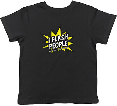 I Flash People Warning Contians Flash Photography Children Kids T-Shirt Boy Girl