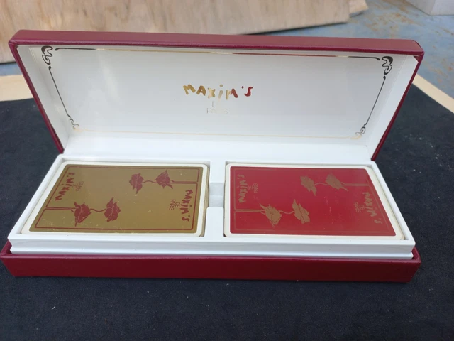 Coffret de 2 jeux de cartes de luxe neufs B.P. Grimaud France - Doat