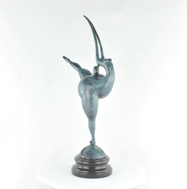 Estatua Bailarín Acróbata Sexy Moderno Estilo Art Deco Estilo Bronce sólido Firm