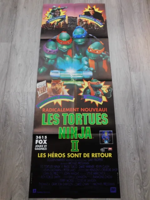 Teenage Mutant Ninja Turtles II The Secret of the Ooz French Movie Poster 23"63