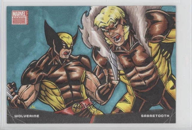 2020-21 Upper Deck Marvel Annual 1/1 Marlo Martos L #BB15 Auto Sketch 0o04