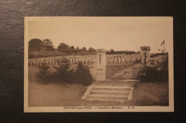 Antique CPA NOVIANT-AUX-PRES Postcard - Military Cemetery