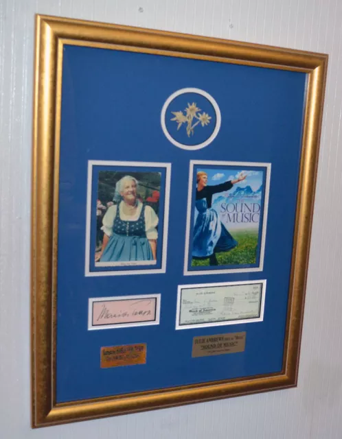 SOUND OF MUSIC signed Julie Andrews + Maria Von Trapp, COA, Frame, DVD Set, MORE