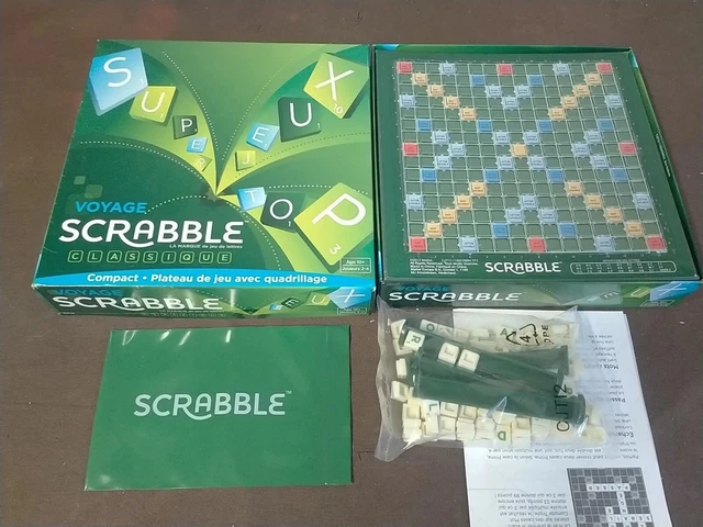 Ancien Jeu Scrabble De Voyage Vintage - Années 70/80 - Complet Avec Toutes Les Lettres