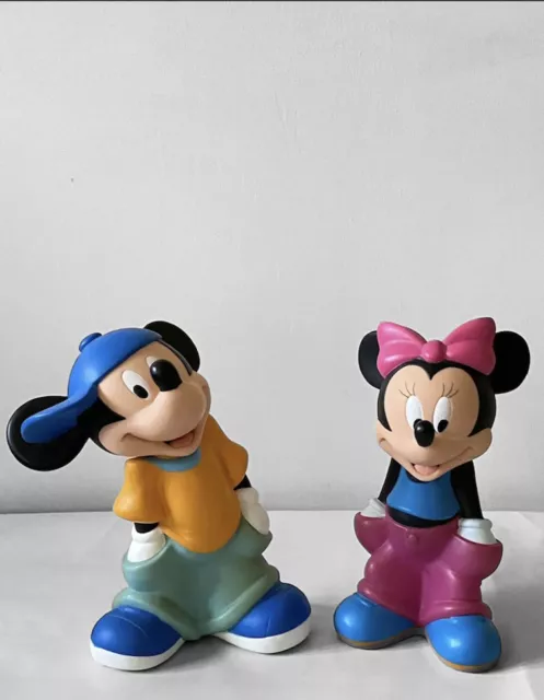 Mickey Mouse & Minnie Mouse Toys Plastic Figurines 9”